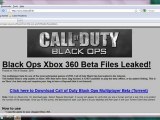 COD Black Ops Xbox 360 Beta Files Leaked Jtagged Xbox 360