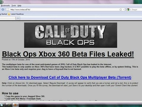 NEW COD BLACK OPS BETA CODES GENERATOR