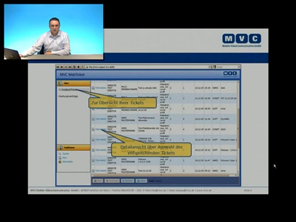 Videokonferenz wartungen