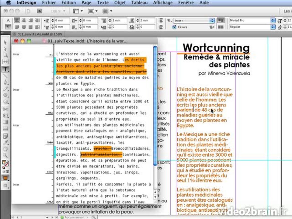 InDesign CS5 : Suivi des modifications de texte