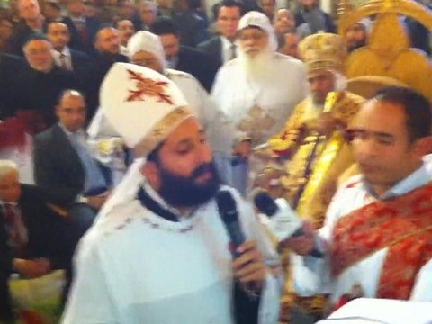 Abouna Mikhaïl à l'église Saint Marc à La Haye