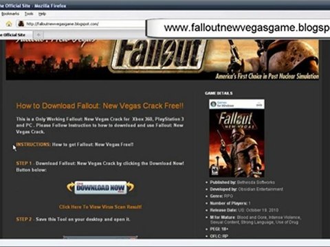 Fallout New Vegas Crack Free Download On Xbox 360, PS3, PC