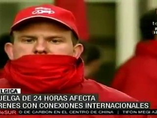 Huelga de 24 horas afecta trenes en Bélgica