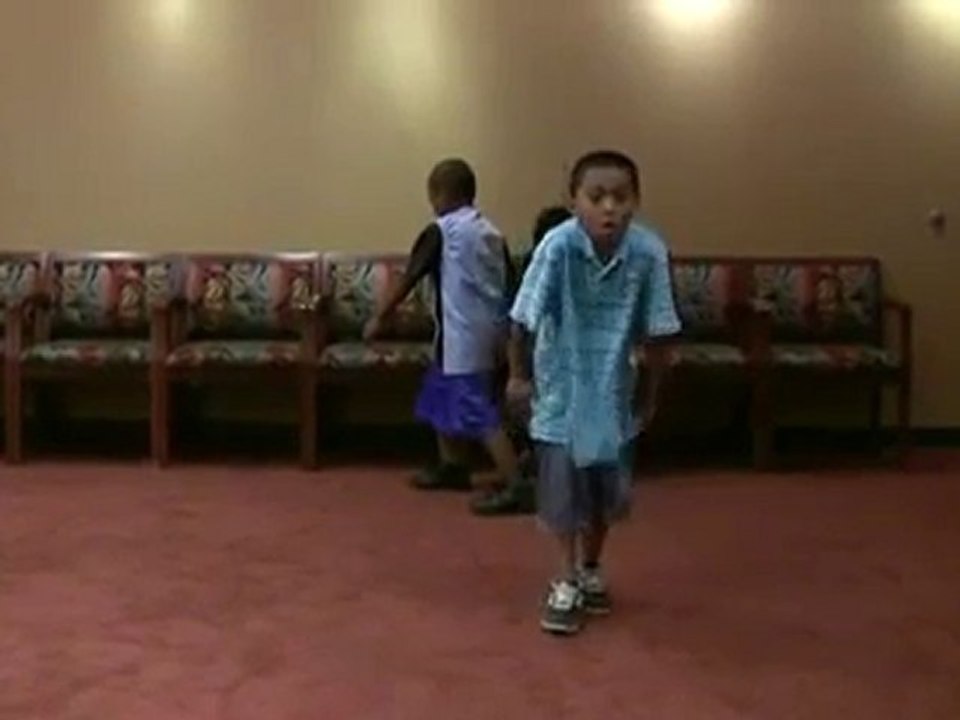 Waiting room dancing kids