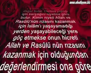 İYİ NİYET VE SAMİMİYET 1.Hadis..