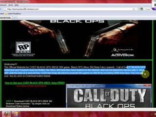 COD7 black ops xbox 360 key gun