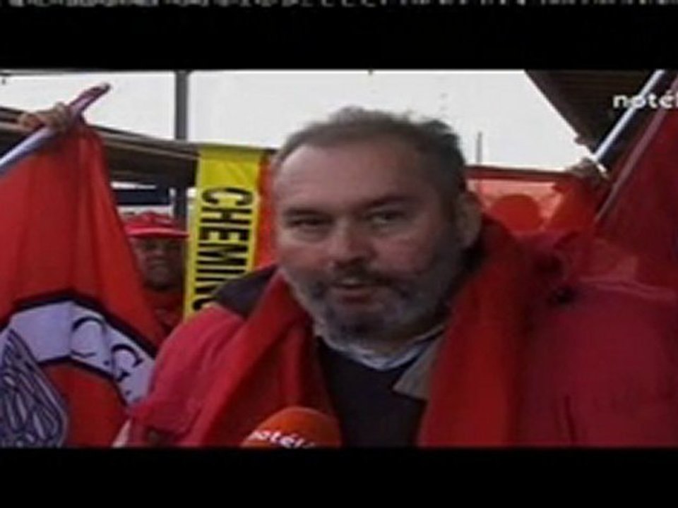 Grève des Cheminots CGSP du Hainaut occidental