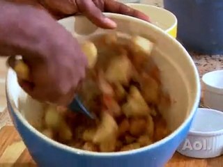 Kitchen Daily - Marcus Samuelsson - Apple Rhubarb cake