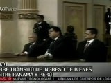 Libre tránsito de ingreso de bienes entre Panamá y Perú