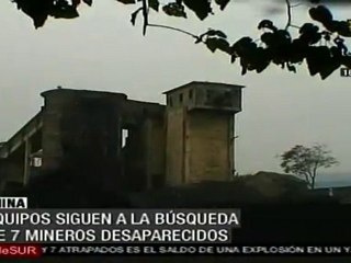 Equipos de rescate siguen buscando a los 7 mineros chinos desaparecidos