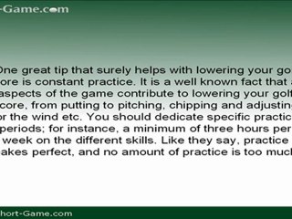 Great Tips for Lowering Your Golf Score | Short Game
