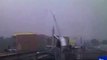 iWitness: Lightning hits crane