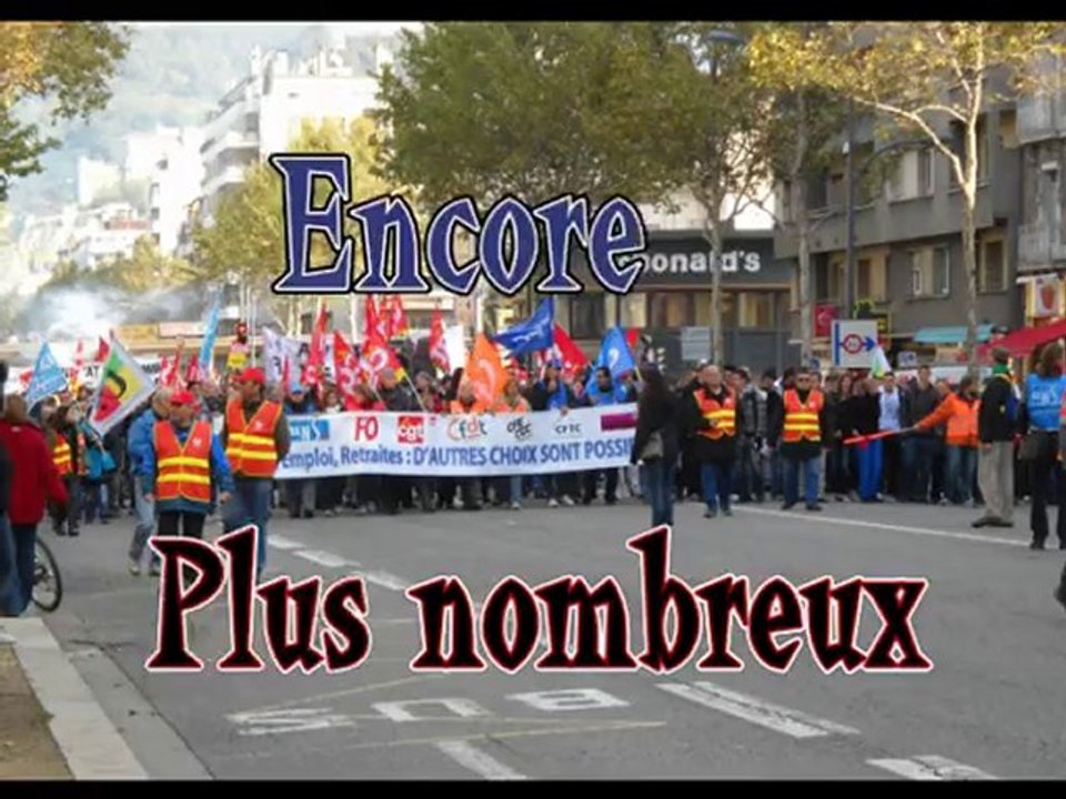 Manifestation Grenoble 19 octobre 2010