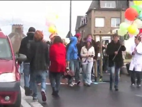 les lycéens opposées à la réforme des retraites à Avranches