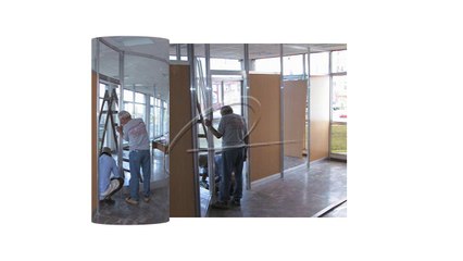 Divisiones de Oficina de Aluminio con Maderas del Tipo Melamina eco-alum®