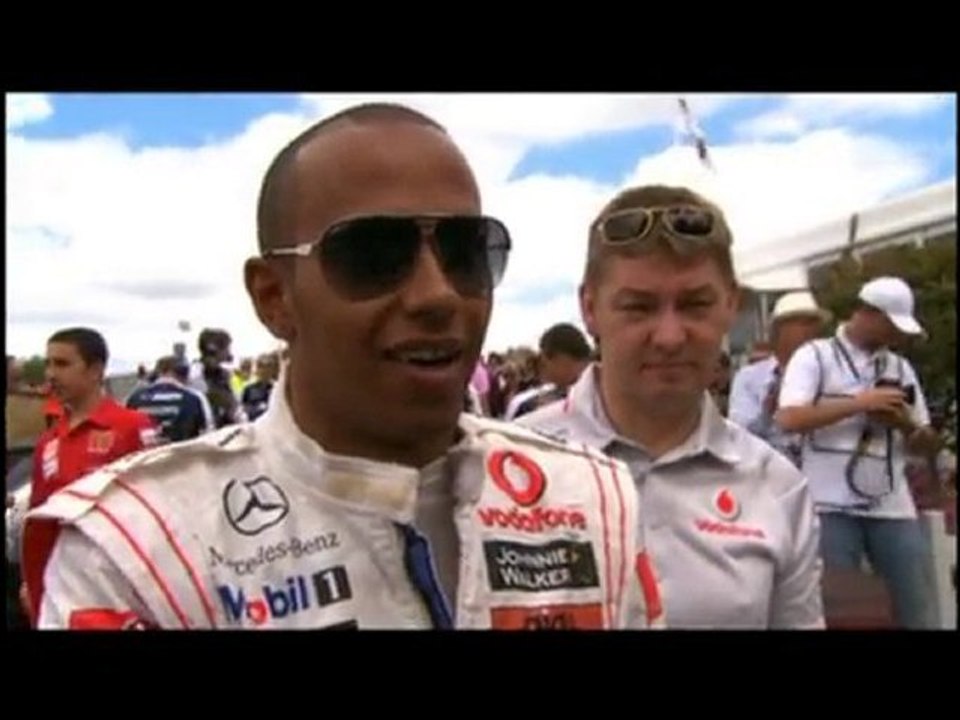 Hamilton drives Prost 1986 1000hp Turbo F1 car