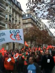 Manifestation à Paris 19 octobre 2010 CFDT Place d'Italie/In
