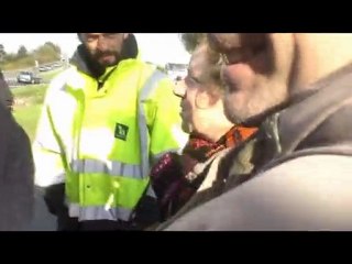 blocage accès dépôt de carburants,Douchy (Nord) 19/10/10