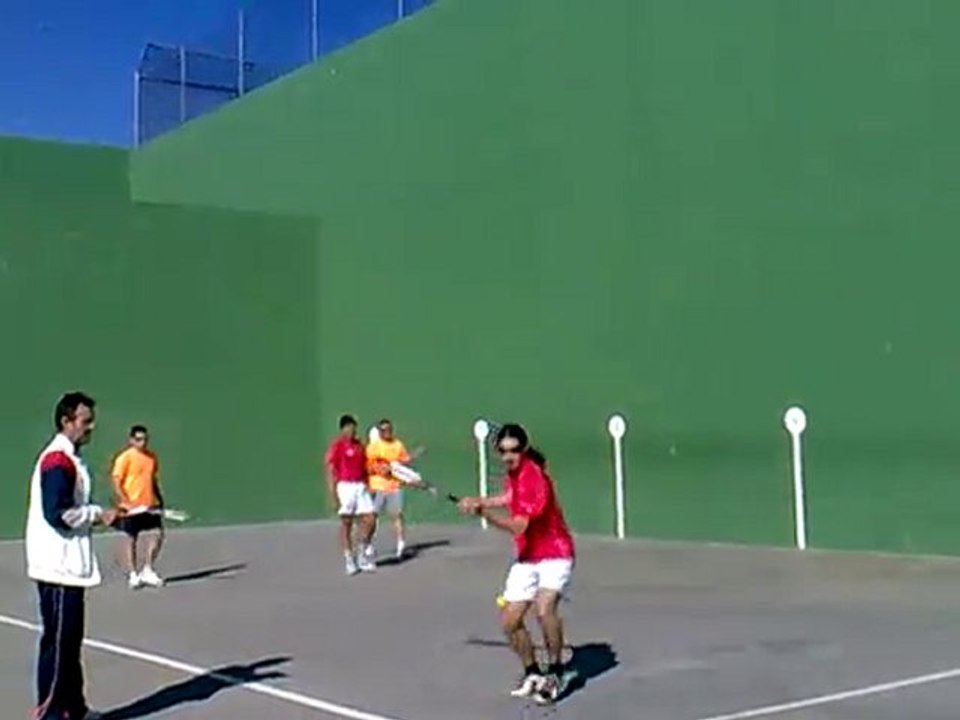frontenis preolimpico 2ªA 1ª partida Alcorcón Rivas