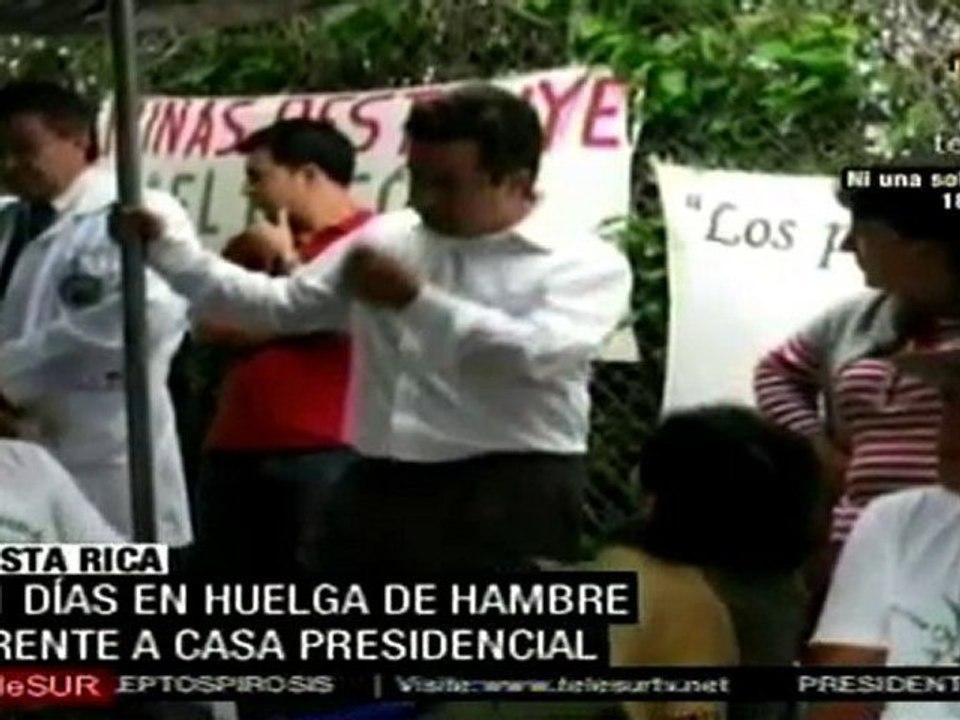 Once días en huelga de hambre de activistas costarricenses