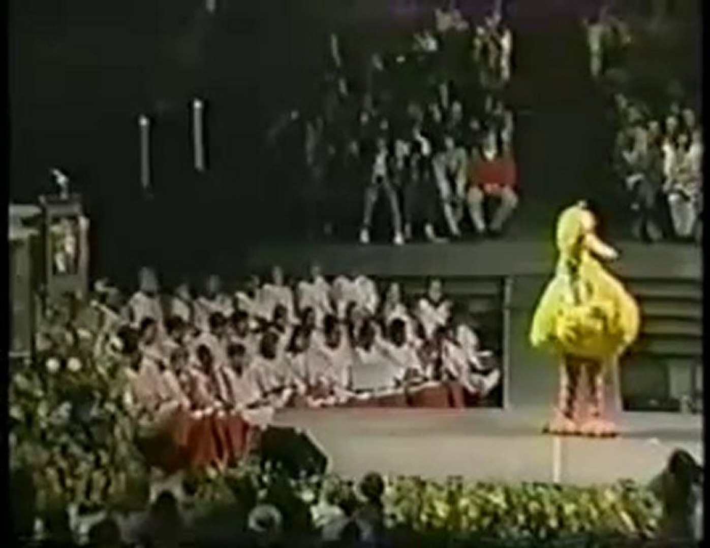 Big Bird at Jim Henson's Memorial