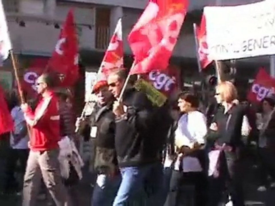 Manifestation  du 19 oct 2010 à Toulon