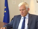 President Jerzy Buzek reviews the first half of his mandate