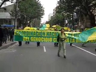 Marcha de las víctimas del genocidio oficial contra la U. P.