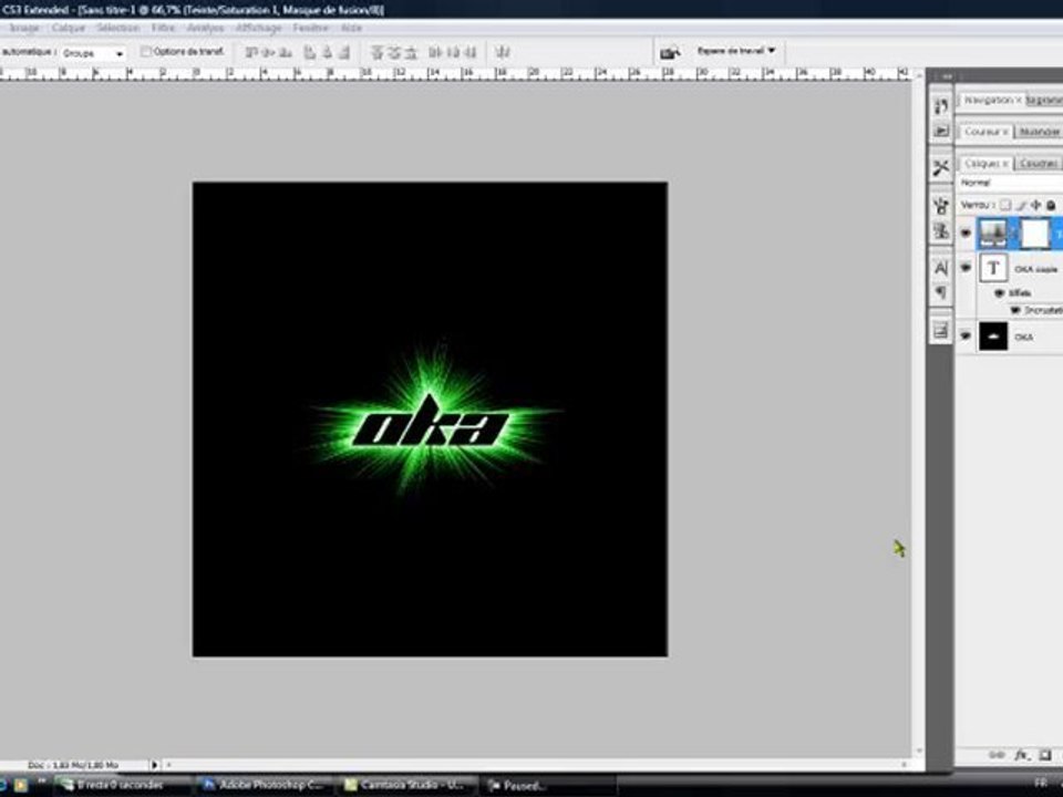 Tuto Photoshop Effet de Texte Projection de Lumière
