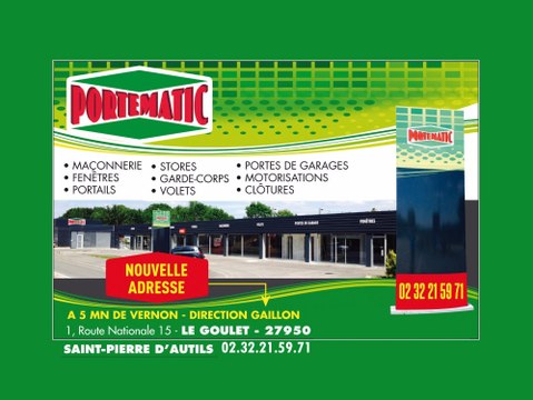 Portematic portails aluminium, motorisation portails