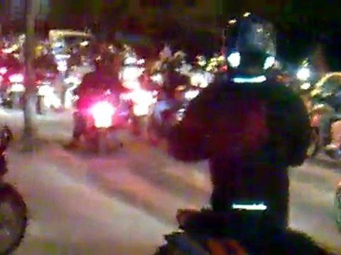 Muevete por Madrid en Moto 2010-La salida...cuenta las motos
