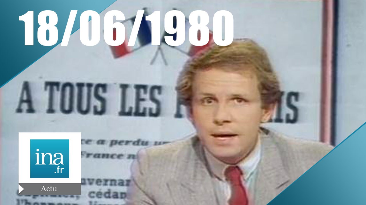 20h Antenne 2 du 18 juin 1980 - les 40 ans de l'appel du 18 juin - Archive INA