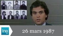 20h Antenne 2 du 26 mars 1987 - Archive INA