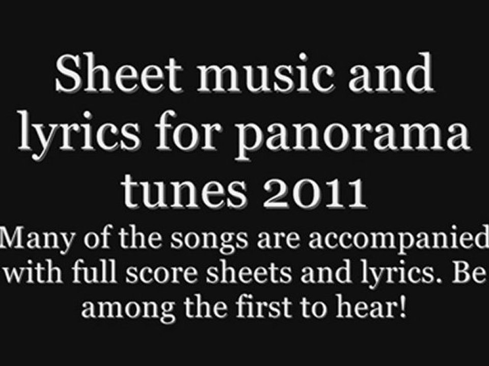 Tunes for Steelband  Panorama 2011 with Score Sheets