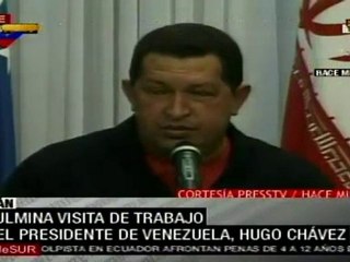 Culmina visita de trabajo del presidente Hugo Chávez a Irán