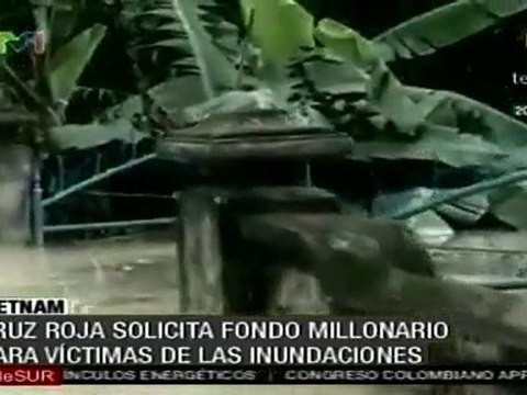 Cruz Roja pide ayuda millonaria para víctimas de inundaciones en Vietnam