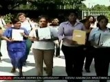Mujeres de Nicaragua marchan para exigir ley para prevenir v