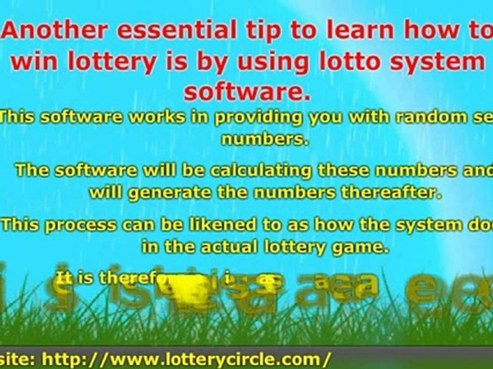 How to Win Lottery-Easy Tips