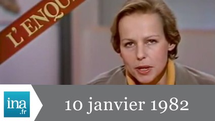 20h Antenne 2 du 10 janvier 1982 - Inondations et neige en France - Archive INA