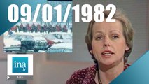 20h Antenne 2 du 09 janvier 1982 - Vague de froid sur l'Europe | Archive INA
