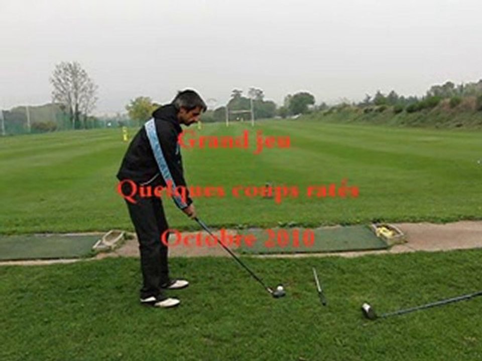 Le swing de Julien quelques coups ratés