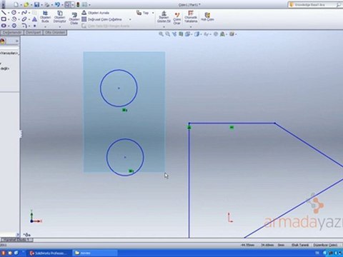 SolidWorks 2 Boyutlu Çizim İlişkiler 1