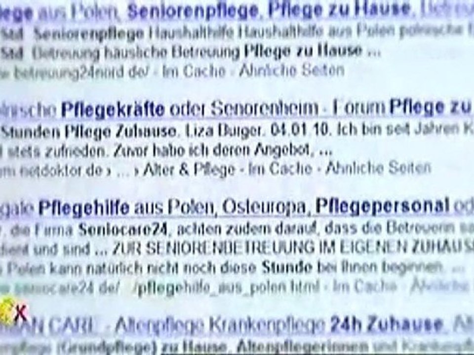 Pflege ist illegal