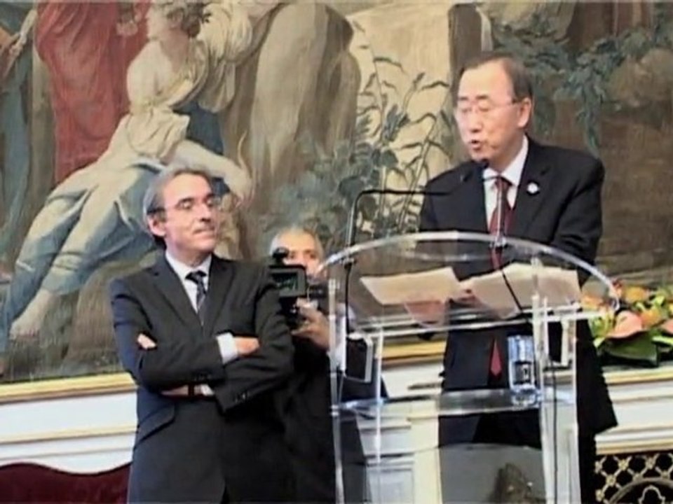 Discours de Ban Ki-moon, secrétaire général de l'ONU à Strasbourg - 19 octobre 2010