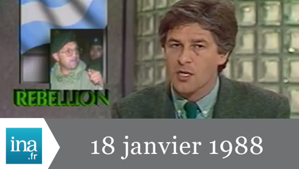 20h Antenne 2 du 18 janvier 1988 - Archive INA