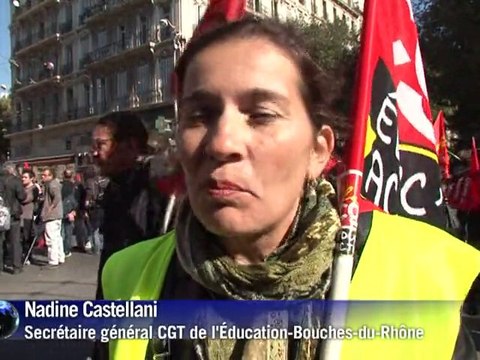 Retraites: les lycéens marseillais à nouveau dans la rue