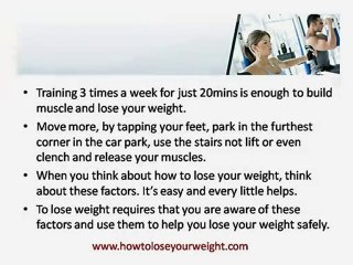 How To Lose Your Weight Safely.