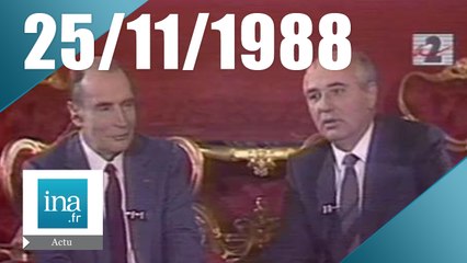 20h Antenne 2 du 25 novembre 1988 en direct de Moscou | Archive INA
