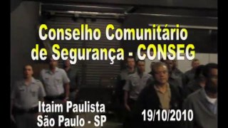 Reunião do CONSEG - Itaim Paulista rm 19/10/2010