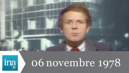 20h Antenne 2 du 6 novembre 1978 - loi martiale en Iran - Archive INA